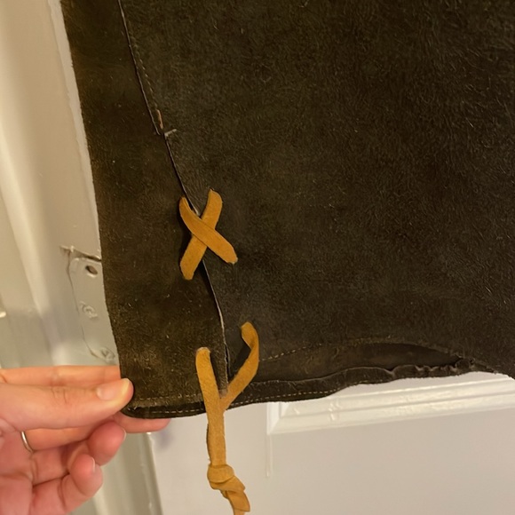 Vintage Brown Suede Vest - Western style - Picture 7 of 7